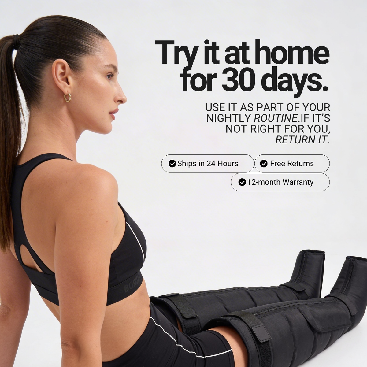 Nicebeam RecoveryFlow Compression Boots for Muscle Recovery