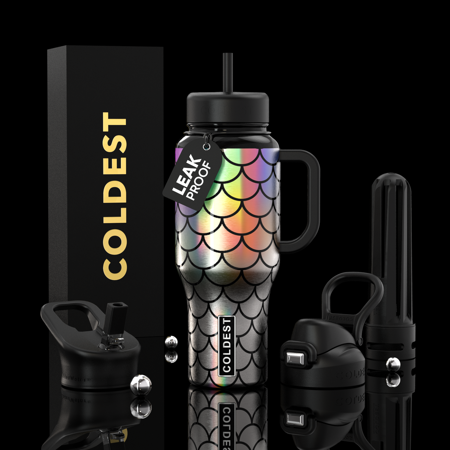 COLDEST 36 oz Insulated Stainless Steel Water Bottle | Limitless Series