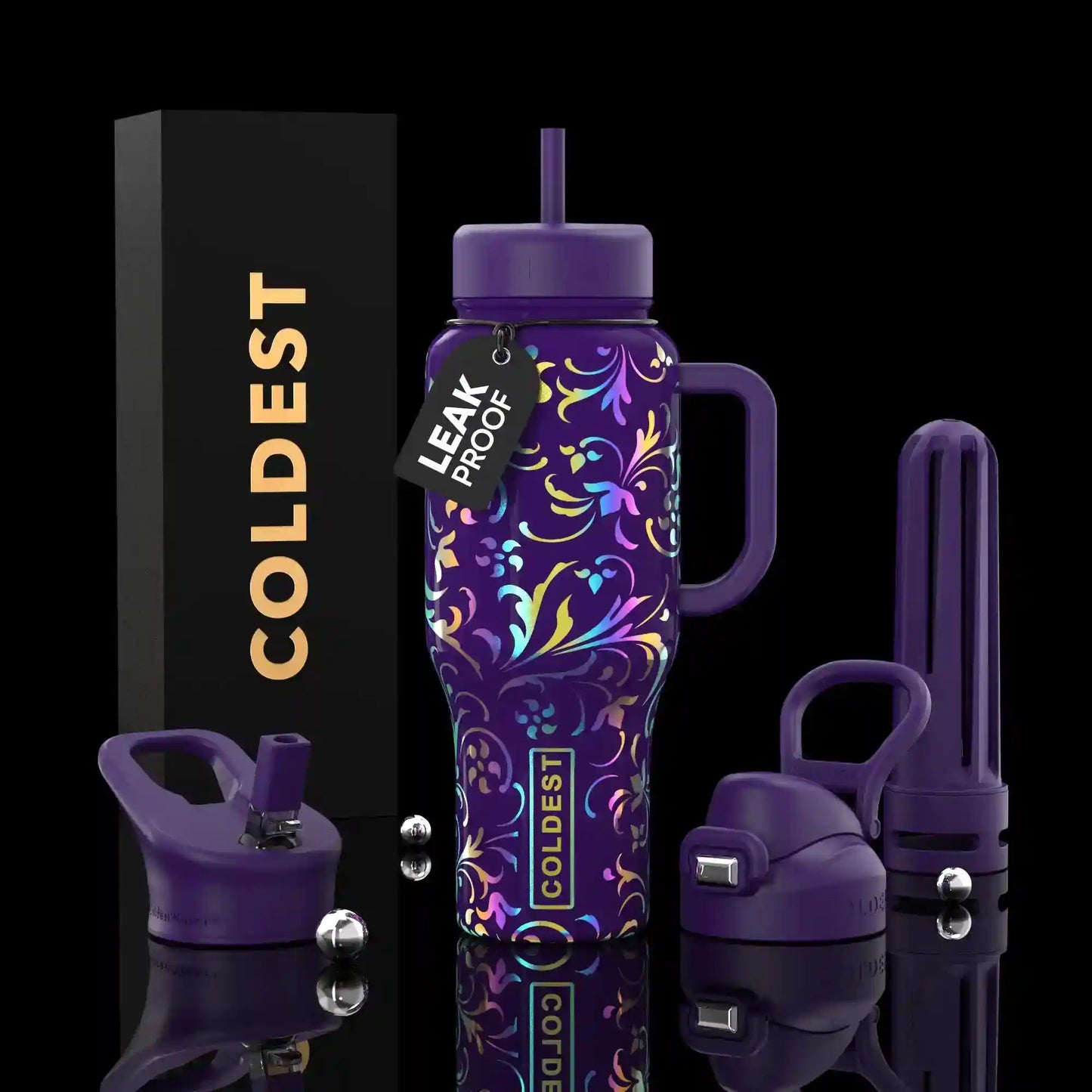 COLDEST 36 oz Insulated Stainless Steel Water Bottle | Limitless Series
