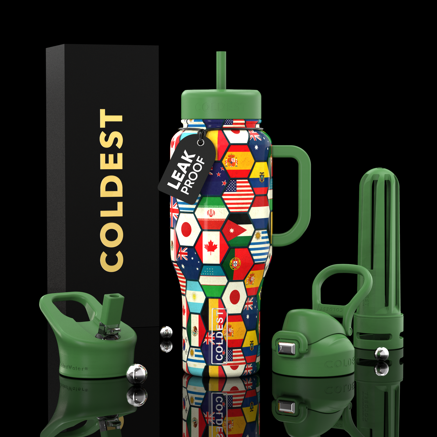 COLDEST 36 oz Insulated Stainless Steel Water Bottle | Limitless Series