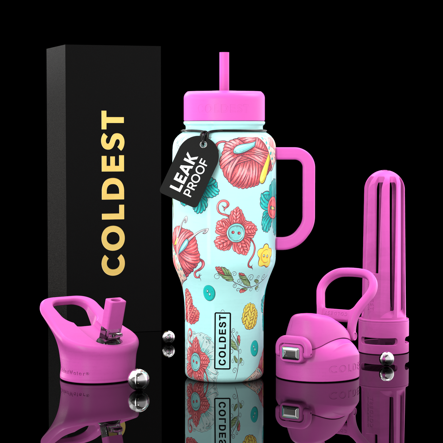 COLDEST 36 oz Insulated Stainless Steel Water Bottle | Limitless Series