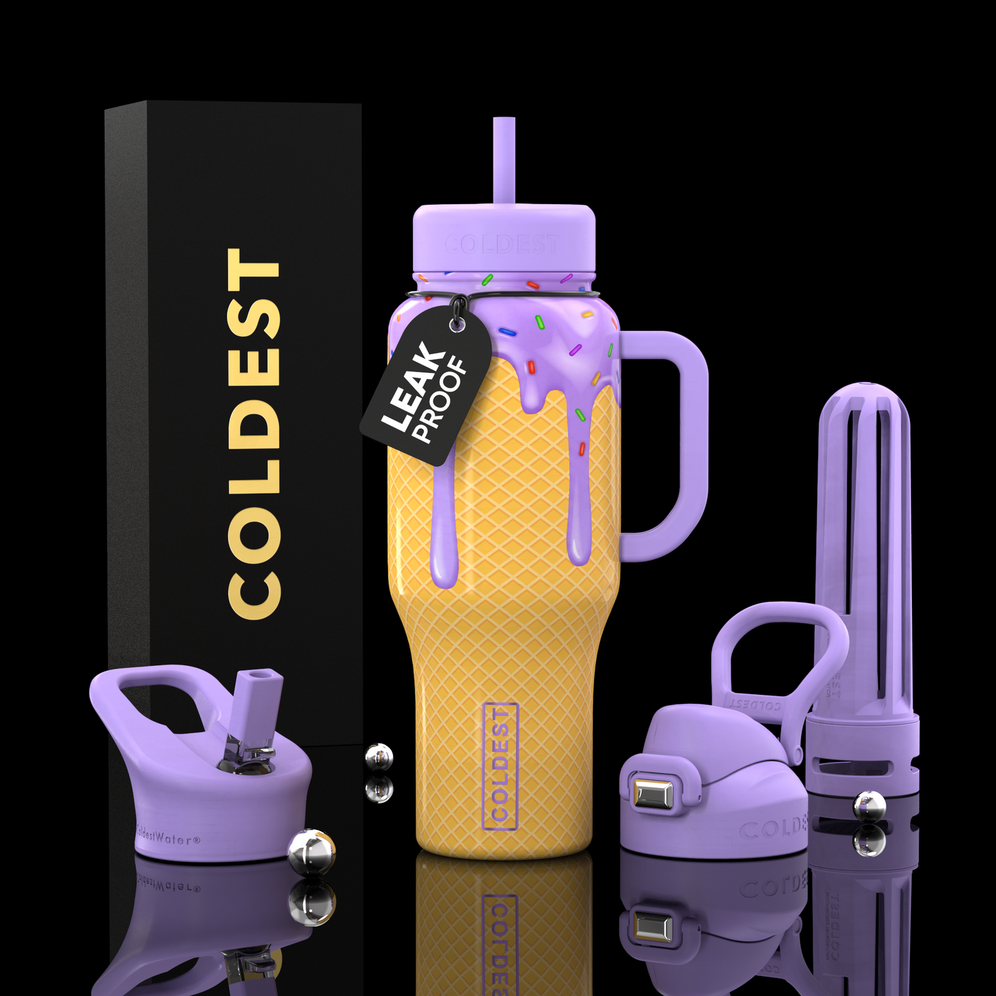 COLDEST 36 oz Insulated Stainless Steel Water Bottle | Limitless Series