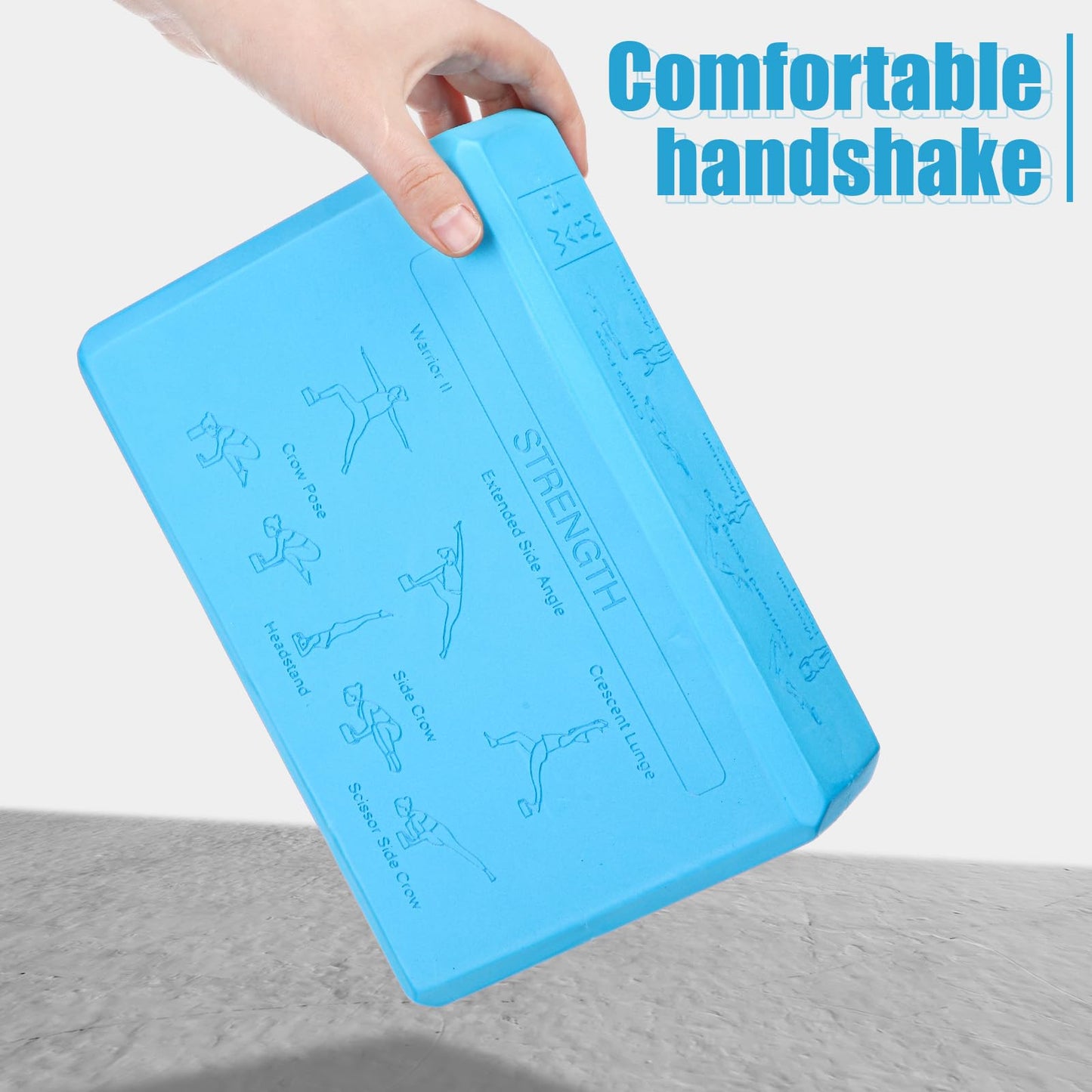 Halloscume Cork Yoga Blocks 2 Pack High Density Non Slip Teal Color