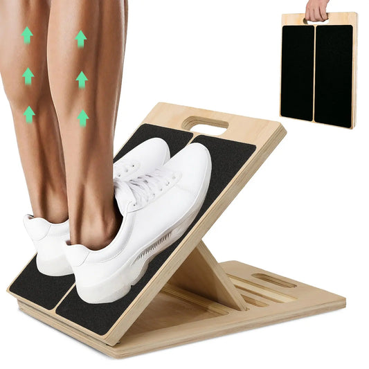 Wooden Adjustable Slant Board for Calf Stretching & Squats