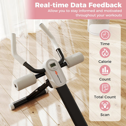 Adjustable Abdominal Trainer Ab Workout Machine Foldable Ab Cruncher