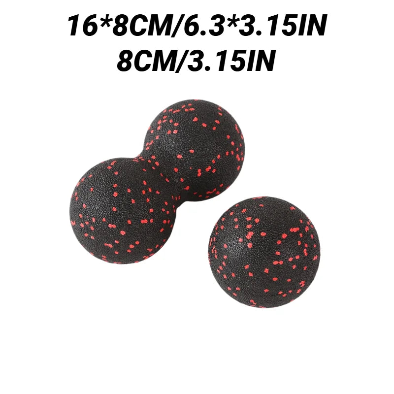 Yoga Peanut Massage Ball Set | Muscle Relaxation & Fascia Release Kit