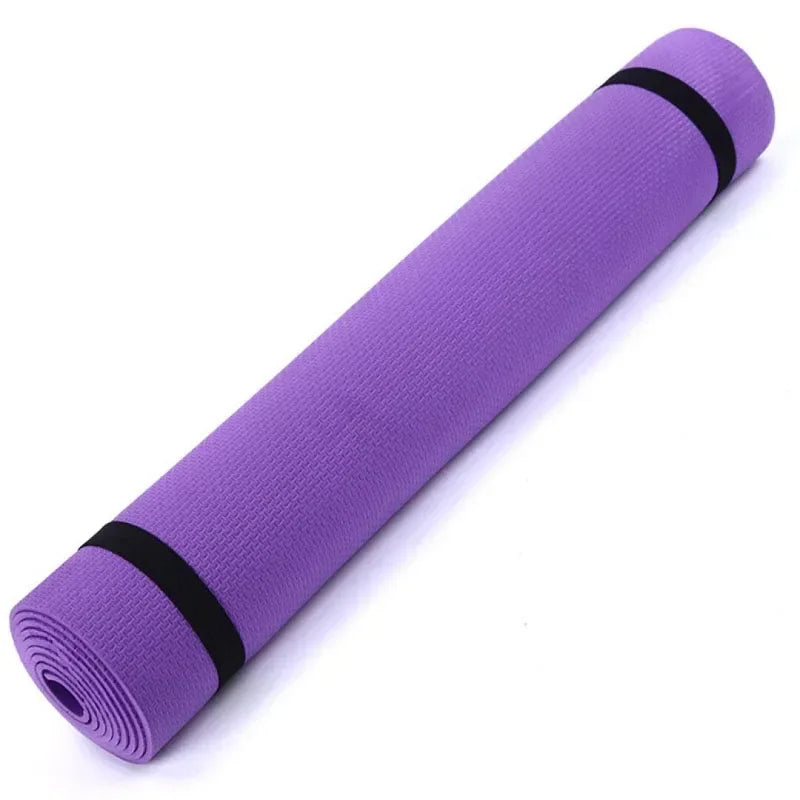 Thick Non-slip Yoga Mat, Comfort Foam, Yoga Mat, EVA Comfort Foam, Exercise Fitness, 6mm Para Exercício E Pilates