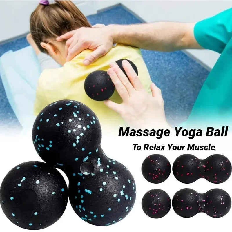 Yoga Peanut Massage Ball Set | Muscle Relaxation & Fascia Release Kit
