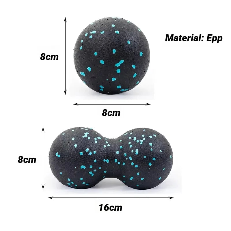 Yoga Peanut Massage Ball Set | Muscle Relaxation & Fascia Release Kit