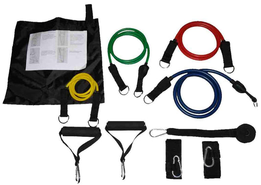 11-Piece Resistance Tubing Kit for Strength & Home Workouts